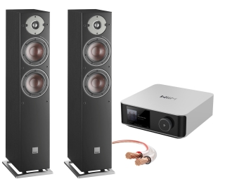 Bundle Wiim AMP Ultra + Dali Oberon 5 + Avinity-Lskabel Set | UVP 1497 € Silber|Schwarz