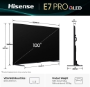 HISENSE 100E7Q PRO 100"Zoll QLED Smart UHD TV VIDDA