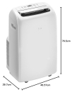 Beko BA312C Mobil-Klimagerät - Portable Air Conditioner 12.000 BTU in weiß | Neu