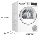 BOSCH WQG2410H1 Wärmepumpentrockner, 9 kg, Serie 6