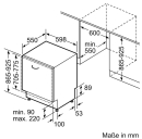 Siemens Geschirrspüler iQ300 XXL SX63EX27BE ohne Besteckschublade Vollintegriert