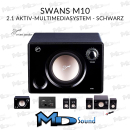 SWAN M10 2.1 Aktiv Multimediasystem - schwarz Set | Gut, leichte gebrauchsspuren