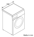 BOSCH WUU28T71 Serie 6, unterbaufähige Waschmaschine Frontlader 8kg, max.1400 U/min