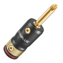 ViaBlue T8 Bananenstecker lötbar mit massiver Zugentlastung Stück  | Neu