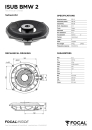 Focal ISUB BMW 2 | Untersitz-Subwoofer BMW 20cm | Stückpreis | Neu
