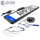 Ampire KCA505 Nummernschild-Kamera 8m Kabel, SCHWARZ /...
