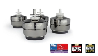 IsoAcoustics GAIA 1 NEO Dark Chrome - schraubbare Lautsprecherisolatoren bis 100kg 4er Set | Neu
