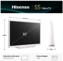 HISENSE Deco TV 32S5Q 80 cm, 32 Zoll Full HD Smart QLED TV