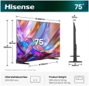 HISENSE 75Q7S 189 cm, 75 Zoll 4K Ultra HD Hi-QLED Smart TV
