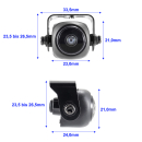 AMPIRE KAX602 Mini Rückfahrkamera (AHD 1080P 25F/CVBS NTSC) 180°