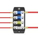 AMPIRE MFB4 MIDI (Mini-ANL) Sicherungsverteiler, 4-fach, inklusive 4 Sicherungen