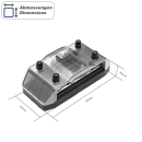 AMPIRE MFB4 MIDI (Mini-ANL) Sicherungsverteiler, 4-fach, inklusive 4 Sicherungen