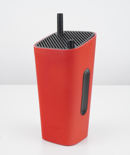 Sonoro CuboGo Schwarz/Rot - UKW Akku AUX Lautsprecher | Auspackware, wie neu