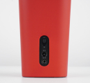 Sonoro CuboGo Schwarz/Rot - UKW Akku AUX Lautsprecher | Auspackware, wie neu