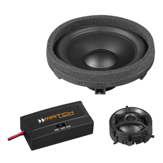 MATCH UP C42MB-FRT.3 Upgrade 2-Wege Komponentensystem für Mercedes 206 C-Klasse Fahrzeuge, Schwarz | Neu