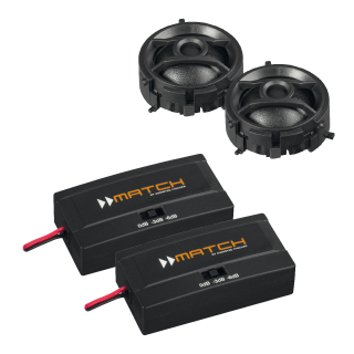 MATCH UP T1MB-FRT Hochtöner Upgrade Kit für Mercedes-Fahrzeuge, Schwarz | Neu