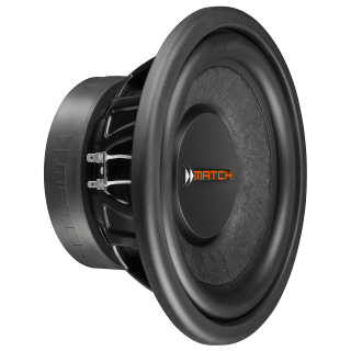MATCH PP 10W-Q | 250 mm Plug & Play Subwoofer mit 4 x 3 Ohm Vierfach-Schwingspule für kompakte Bassreflex-Gehäuse, Schwarz | Neu