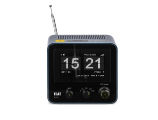 Elac RD 100 Grau - Retro Radiowecker mit DAB+, Bluetooth & hochwertigem Klang  | Auspackware, wie neu