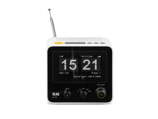Elac RD 100 Weiß - Retro Radiowecker mit DAB+, Bluetooth & hochwertigem Klang  | Auspackware, wie neu