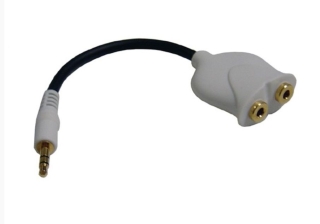 AIV 3,50 mm Y-Klinkenadapter Y Klinke 3,5 Stecker auf 2 x 3,5mm Buchse