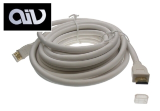 AIV NEU HDMI-Verbindungskabel - 03,00 m - Stecker: A-A - weiß 