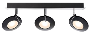 Paulmann Spotlight Orb Balken Schwarz/Chrom NEU 3 x 3 Watt LED