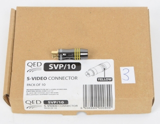 QED SVP/10-NEU-Auslauf-High End S-Video-Stecker Gelb 10-er Pack UVP war € 125,00