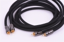 AIV Black Moon Cinchkabel 10,00m Stereo High End RCA Kabel