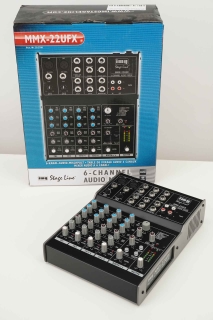 IMG Stageline MMX-22UFX - 4-Kanal Mischpult DSP USB 6 x Eingang | Neu