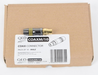QED COAXM/10 NEU High End Antennenstecker-Male 10mm Eingang | Stückpreis