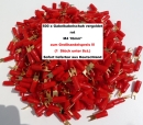 500 x AIV Gabel Kabelschuh rot vergoldet 10mm² M4...