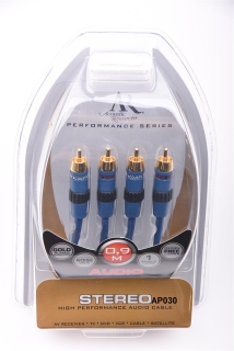 Acoustic Research AP030 0,9 m NEU Performance Stereo Audio Kabel UVP 15 €