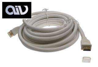 AIV 960502 NEU HDMI-Verbindungskabel - 02,00 m - Stecker: A-A - weiß