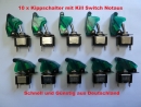 AIV Schalter Kippschalter 10 Stück Notaus 12V Boot Auto Neu Grün