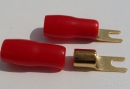 250 x AIV Gabel Kabelschuh rot vergoldet 16mm² M4...