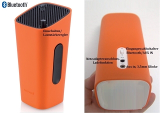 Sonoro Go New York Schwarz/Orange NEU Bluetooth Akku AUX UVP war 129 €