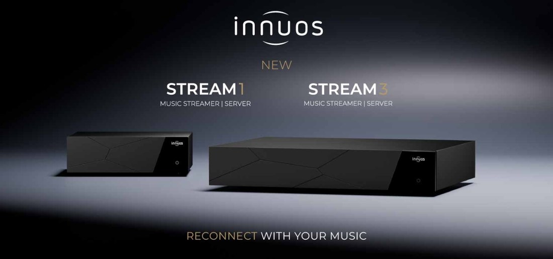 Innuos STREAM1 und STREAM3 in Schwarz