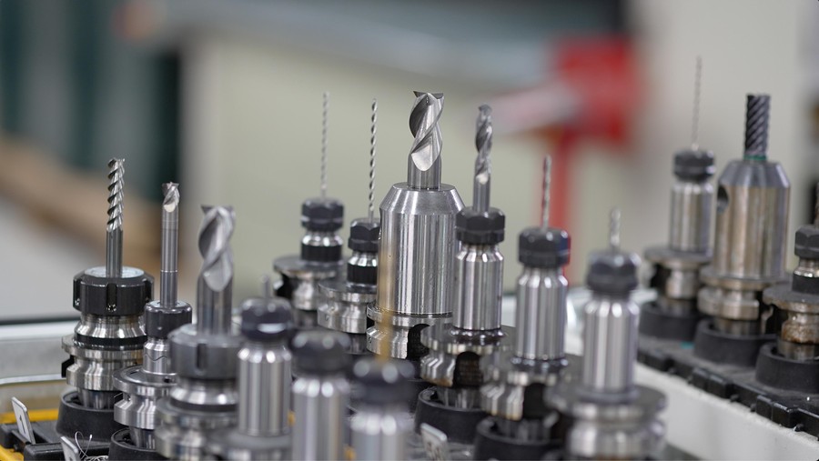 Werkzeuge für die Aluminium-Fräserei.