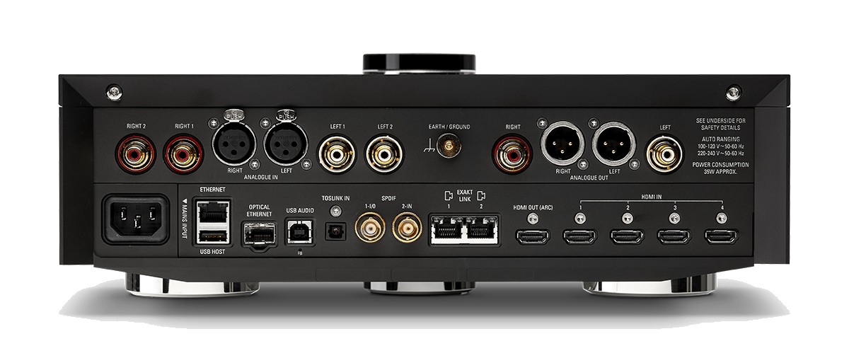 Rückseite des Linn Klimax DSM AV mit HDMI-Anschlüssen