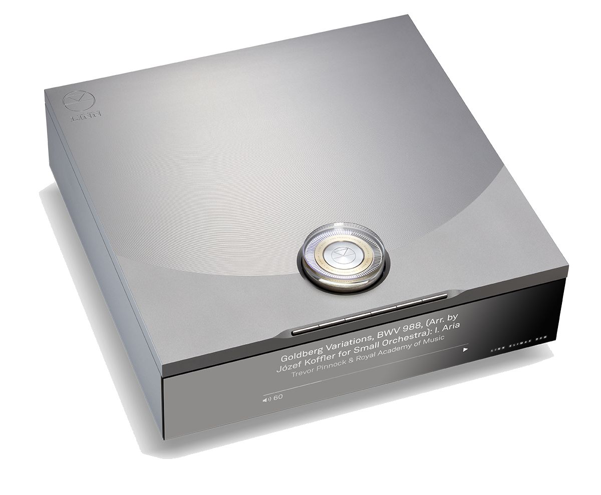 Linn Klimax DSM in Silber, schräg von vorn